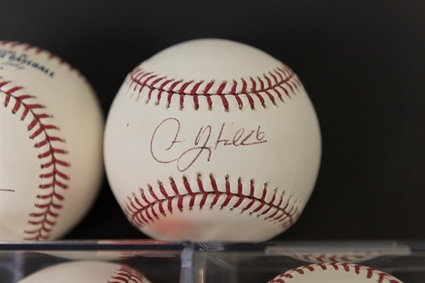 Lot Of 6 Signed Baseballs w. Dallas Green (recently deceased) and Bob Boone
