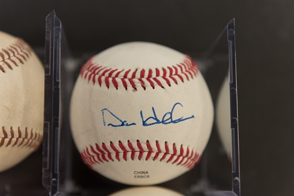 Lot Of 4 Signed Phillies Baseballs (Players from 1993 Team) w. Daulton & Kruk