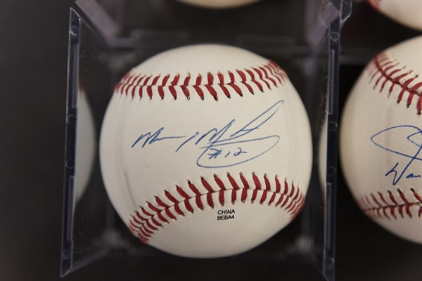 Lot Of 4 Signed Phillies Baseballs (Players from 1993 Team) w. Daulton & Kruk