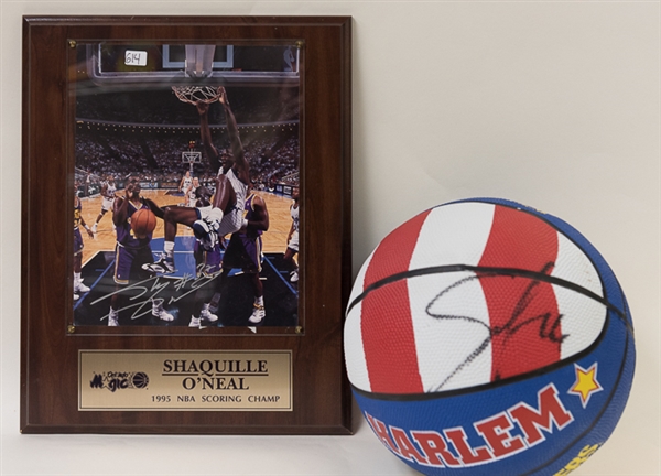Shaquille O'Neal & Scooter Christenson Signed Basketball Memorabilia