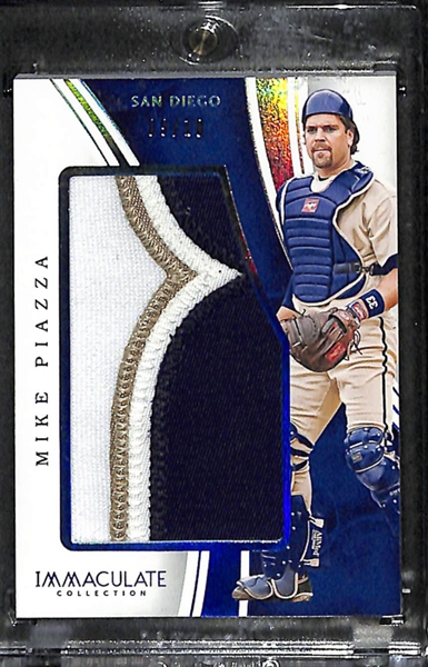 2016 Panini Immaculate Mike Piazza Jumbo Logo patch Card 9/10