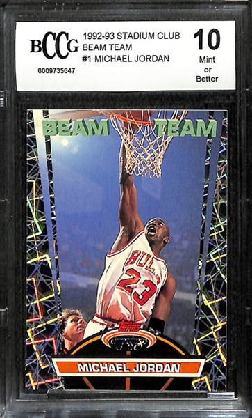 Michael Jordan Insert Lot (1992-93 Beam Team BCCG 10 & 1995-96 Topps Power Boosters)