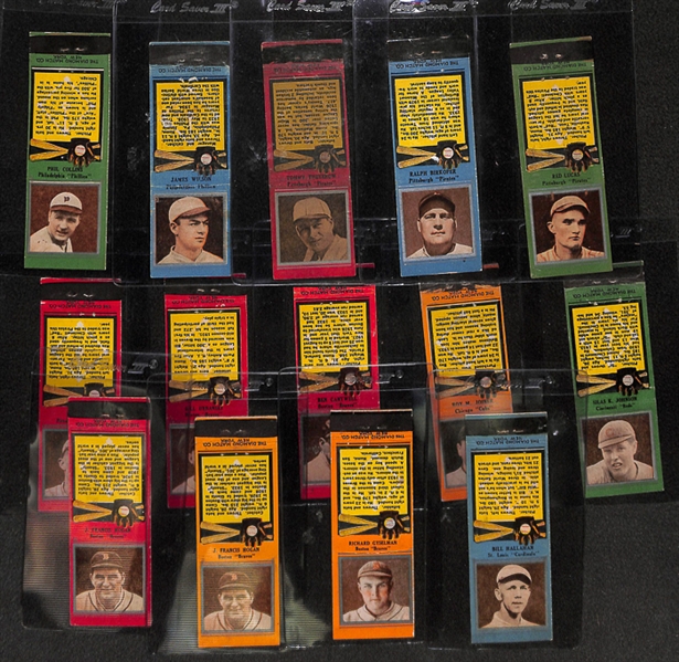 Lot of 14 - 1935 Diamond Matchbooks w. Phil Collins