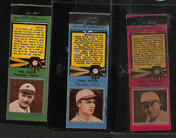 Lot of 14 - 1935 Diamond Matchbooks w. Phil Collins