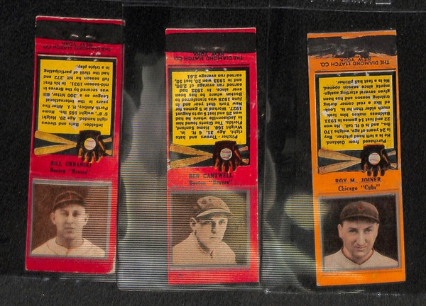 Lot of 14 - 1935 Diamond Matchbooks w. Phil Collins