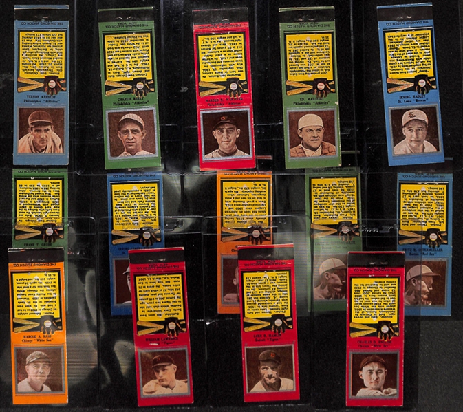 Lot of 14 - 1935 Diamond Matchbooks w. Vern Kennedy