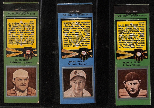 Lot of 14 - 1935 Diamond Matchbooks w. Vern Kennedy