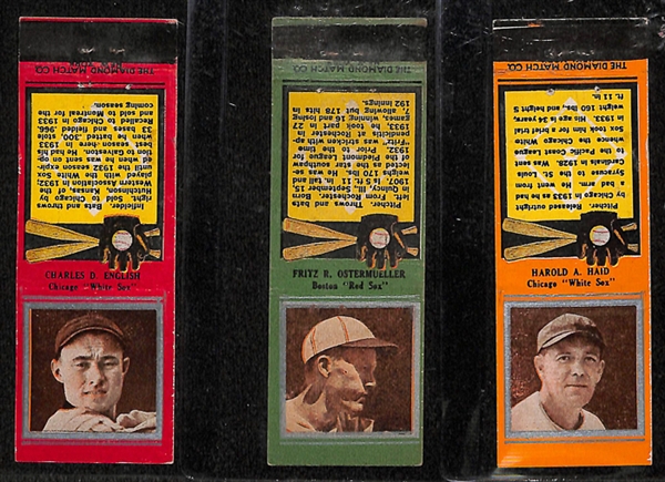 Lot of 14 - 1935 Diamond Matchbooks w. Vern Kennedy