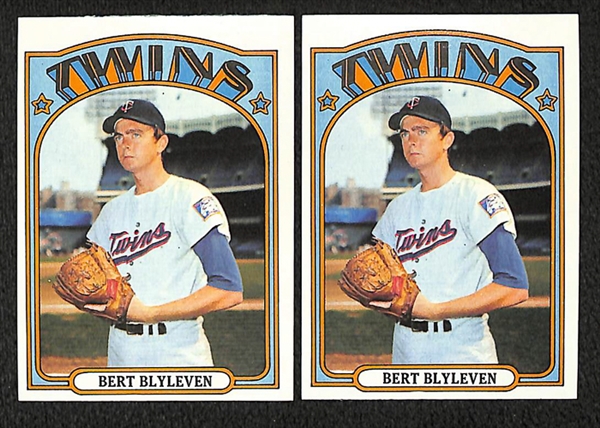 Lot of 2500+ 1972 Topps Baseball Cards in Vending Boxes Fisk Rookie Card x3