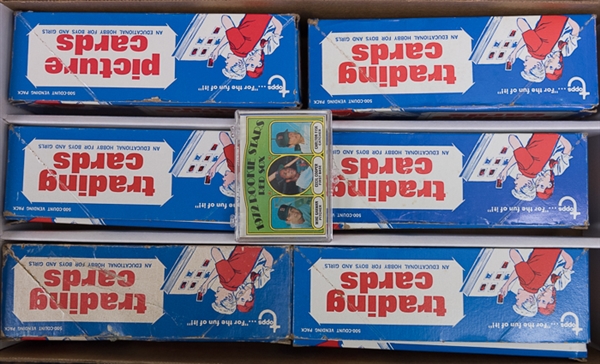 Lot of 2500+ 1972 Topps Baseball Cards in Vending Boxes Fisk Rookie Card x3