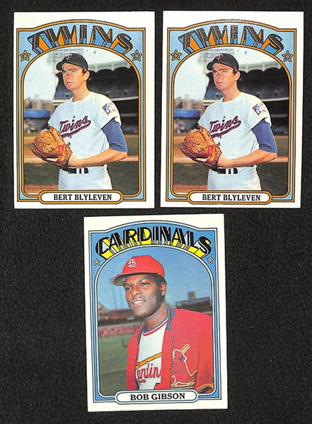 Lot of 2500+ 1972 Topps Baseball Cards in Vending Boxes w. High Numbers