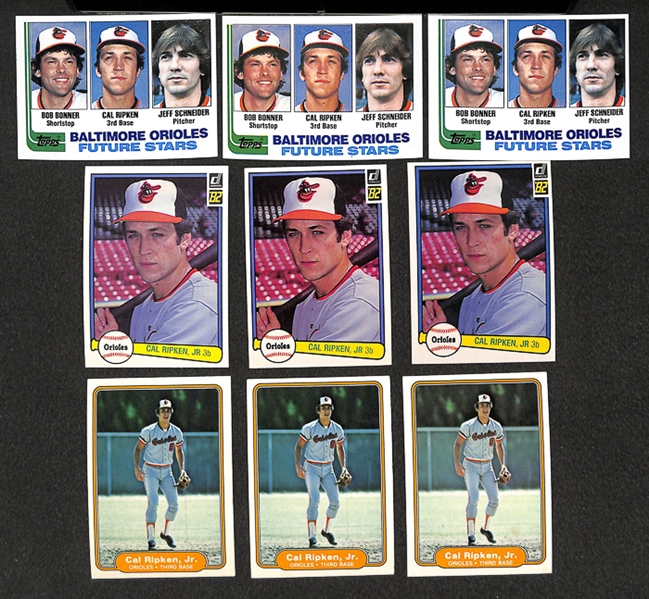 Lot of 30 Cal Ripken Jr Rookie Cards - Topps/Donruss/Fleer