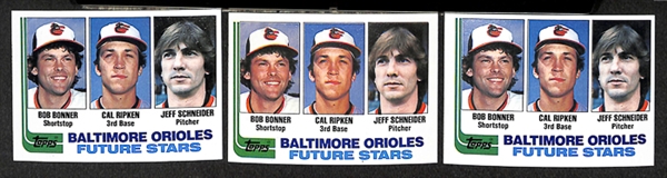 Lot of 30 Cal Ripken Jr Rookie Cards - Topps/Donruss/Fleer