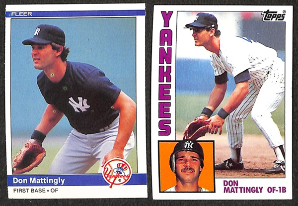Lot of 77 Rookie Cards of Mattingly, Strawberry, Gooden, Thomas, Griffey, & Alomar