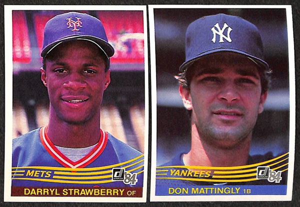 Lot of 77 Rookie Cards of Mattingly, Strawberry, Gooden, Thomas, Griffey, & Alomar