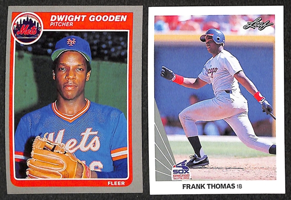 Lot of 77 Rookie Cards of Mattingly, Strawberry, Gooden, Thomas, Griffey, & Alomar