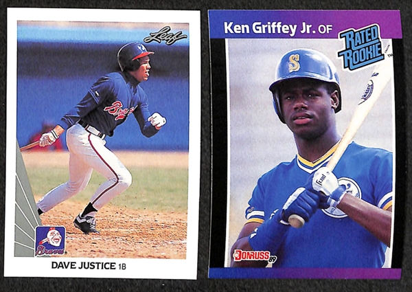Lot of 77 Rookie Cards of Mattingly, Strawberry, Gooden, Thomas, Griffey, & Alomar
