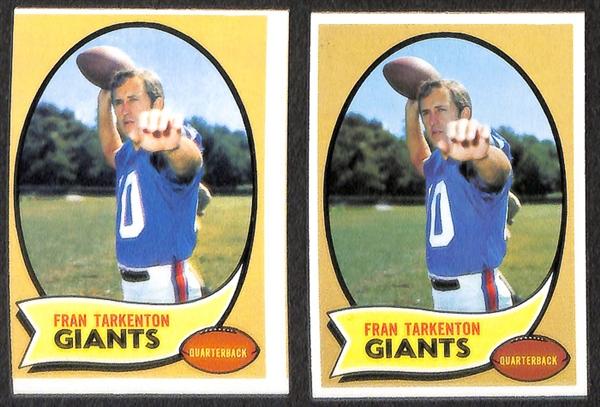 Lot of 74 Topps Football Star Cards from 1958-1974 w. 1968 Bob Griese Rookie Card