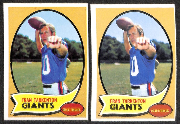 Lot of 74 Topps Football Star Cards from 1958-1974 w. 1968 Bob Griese Rookie Card