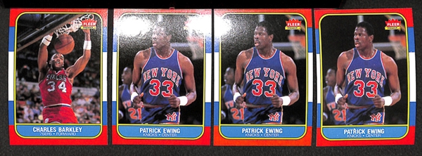 Lot of 19 1986 Fleer Basketball Cards w. Charles Barkley Rookie Card