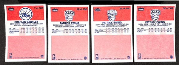 Lot of 19 1986 Fleer Basketball Cards w. Charles Barkley Rookie Card