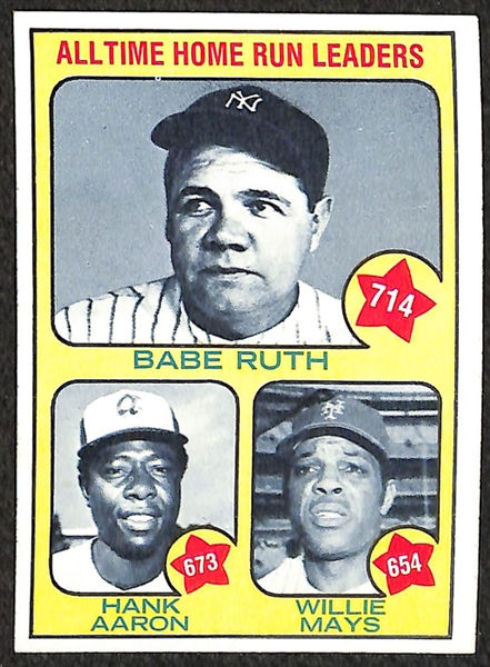 Lot of 30 Hank Aaron Cards from 1970-1973 (inc. 22 Topps 1973 All-Time HR Leader Cards #1)