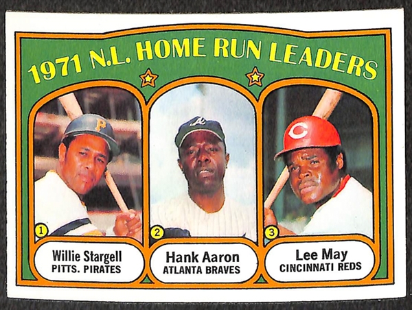 Lot of 31 Hank Aaron Cards from 1972 Topps