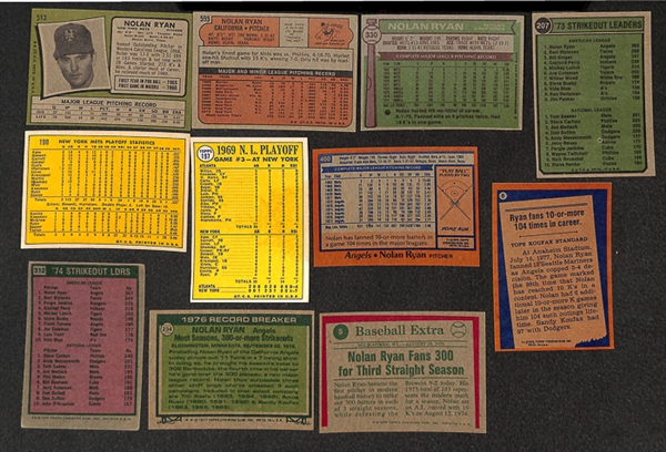 Lot of 34 Nolan Ryan 1970s Topps Cards Inc. (10) 1971 and (2) 1972