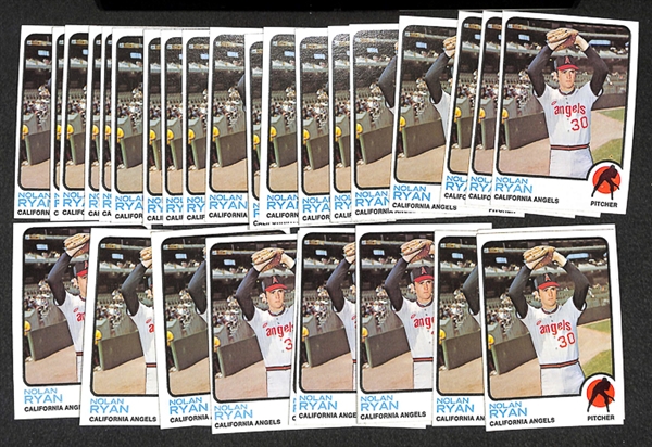 Lot of 29 Nolan Ryan 1973 Topps Cards (Card #220)