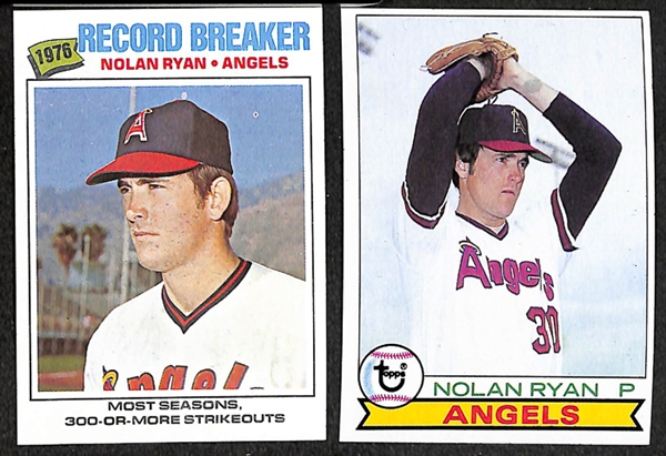 Lot of 47 Nolan Ryan Topps Cards - From 1973 to 1979