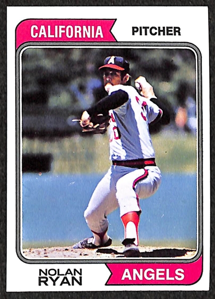 Lot of 21 Nolan Ryan Topps Card Inc. (6) 1974 and (15) 1975