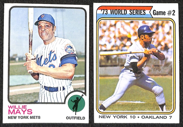 Lot of 28 Willie Mays Topps Cards from 1960 to 1974