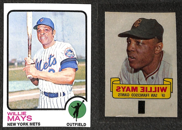 Lot of 15 Willie Mays Baseball Cards from 1959-1973