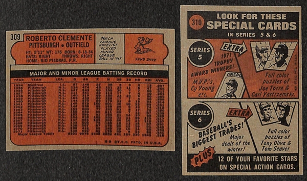 Lot of 22 Roberto Clemente Cards from 1972 Topps 