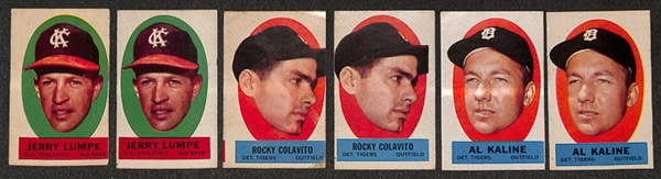 Lot of 1963 Topps Peel-Offs and 1967 Topps Stickers w/ Mantle, Mays, Koufax, Aaron
