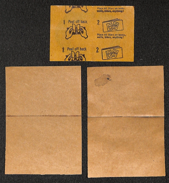 Lot of 1963 Topps Peel-Offs and 1967 Topps Stickers w/ Mantle, Mays, Koufax, Aaron