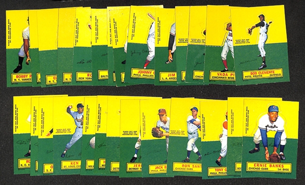 Lot of 27 1964 Topps Stand Ups Baseball Cards w. Bob Clemente - Loaded with Stars!