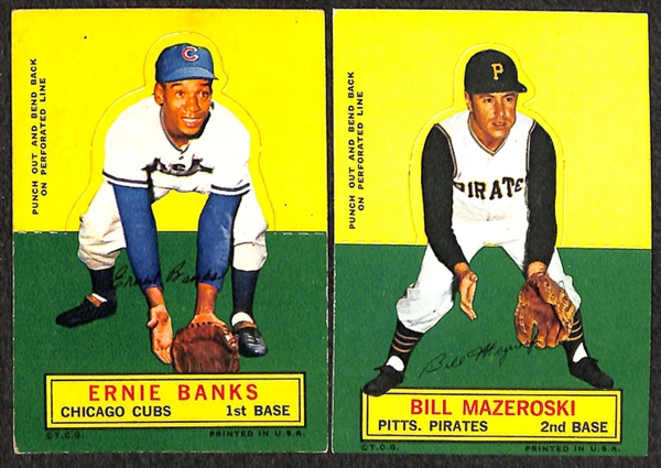 Lot of 27 1964 Topps Stand Ups Baseball Cards w. Bob Clemente - Loaded with Stars!