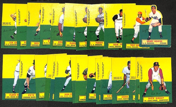Lot of 27 1964 Topps Stand Ups Baseball Cards w. Tommy Davis x2