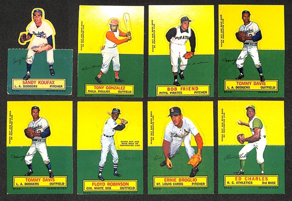 Lot of 27 1964 Topps Stand Ups Baseball Cards w. Tommy Davis x2
