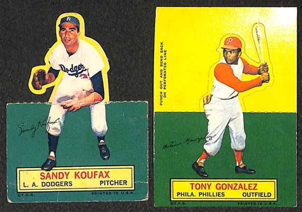 Lot of 27 1964 Topps Stand Ups Baseball Cards w. Tommy Davis x2