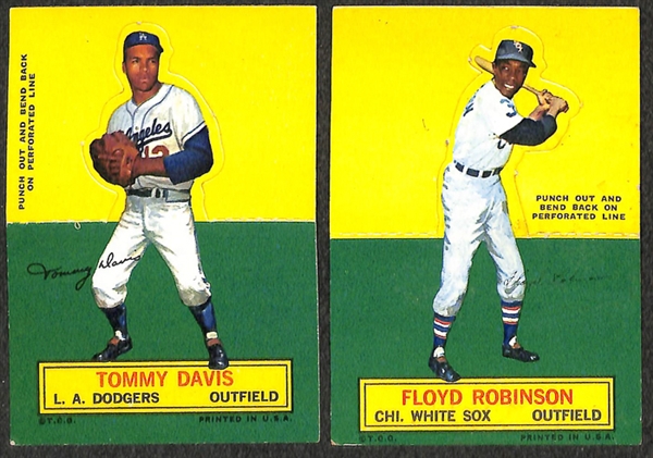 Lot of 27 1964 Topps Stand Ups Baseball Cards w. Tommy Davis x2