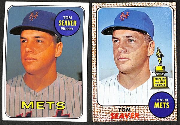 Lot of 42 - Tom Seaver Topps Baseball Cards from 1968-1978