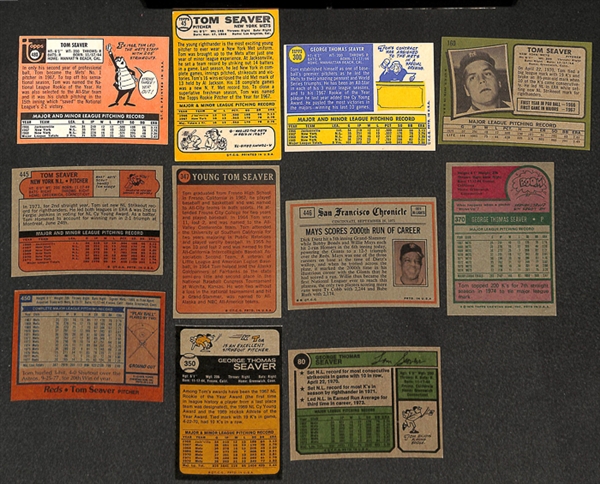 Lot of 42 - Tom Seaver Topps Baseball Cards from 1968-1978