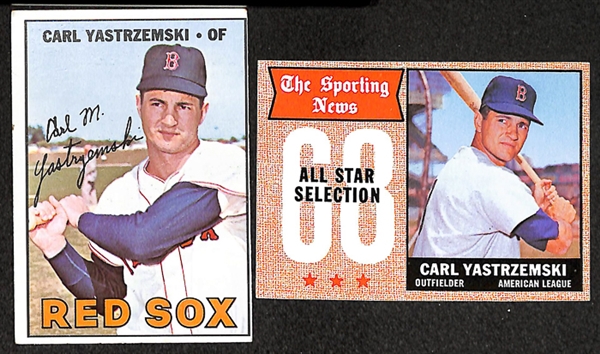 Lot of 25 Carl Yastrzemski Baseball Cards w. 3 - 1971 Bazooka