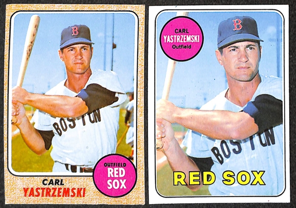Lot of 25 Carl Yastrzemski Baseball Cards w. 3 - 1971 Bazooka