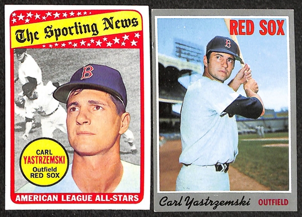 Lot of 25 Carl Yastrzemski Baseball Cards w. 3 - 1971 Bazooka