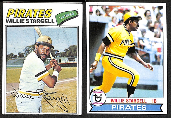 Lot of 46 Willie Stargell Topps Baseball Cards from 1970-1979