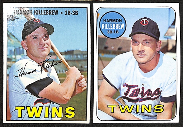 Lot of 46 Harmon Killebrew Baseball Cards from 1964-1975