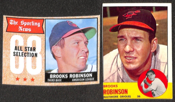 Lot of 92 Brooks Robinson Baseball Cards from 1961-1978